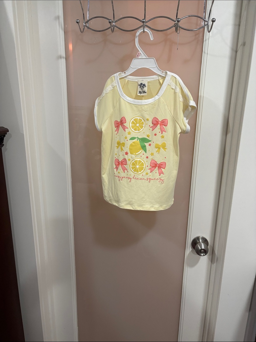 Lily Bloom Yellow Lemon & Bow Graphic Tee